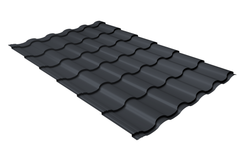 Профиль волновой кредо 0,45 PE RAL 7024 мокрый асфальт