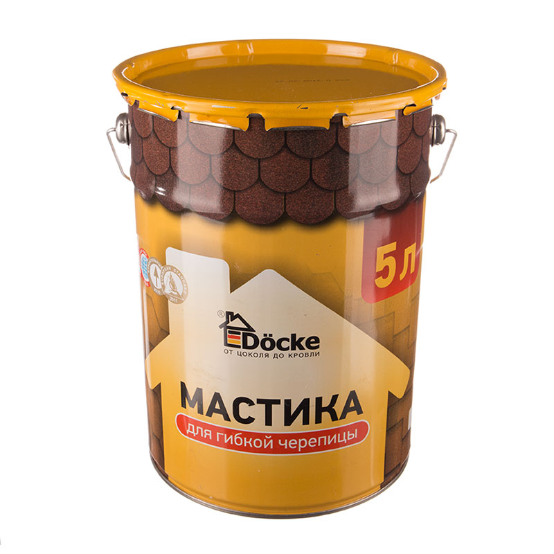 Мастика для гибкой черепицы Docke 5 кг