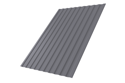 Профнастил С8А 0,45 PE RAL 7004 сигнальный серый