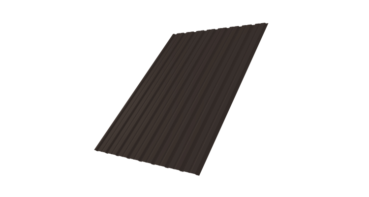 Профнастил С10В 0.45 Drap RR 32 темно-коричневый