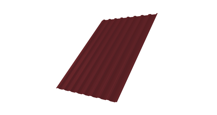 Профнастил С20В 0,45 PE RAL 3005 красное вино