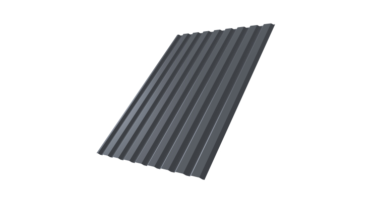 Профнастил С20A 0.45 Drap TR RAL 7024 мокрый асфальт