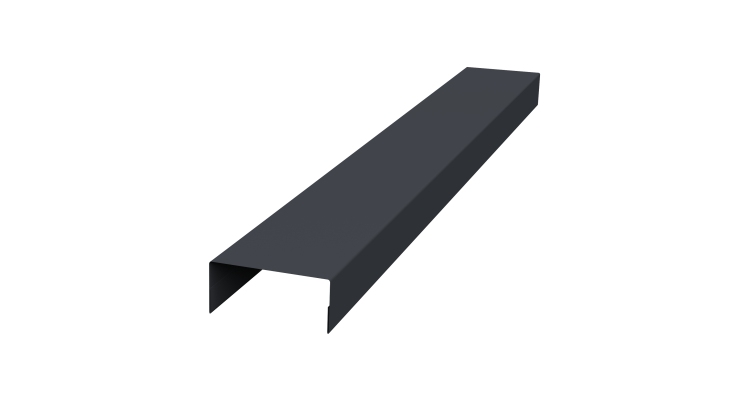 Крышка 45х20 жалюзи Texas 0,5 Drap TX RAL 7024 мокрый асфальт (2м)