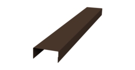 Крышка 45х20 жалюзи Texas 0,5 Satin Matt RAL 8017 шоколад (2,5м)