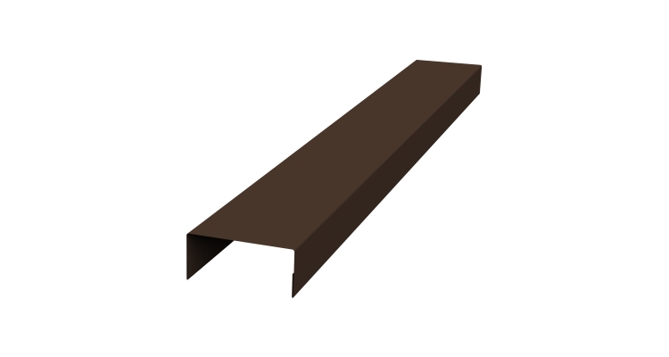 Крышка 45х20 жалюзи Texas 0,5 Atlas X RAL 8017 шоколад (2,5м)