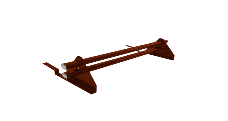 Снегозадержатель трубчатый для композитной черепицы Roman RAL 3009 (1м)