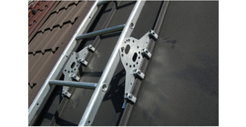 Лестница кровельная Grand Line КликФальц Pro RAL 9005 2,76м