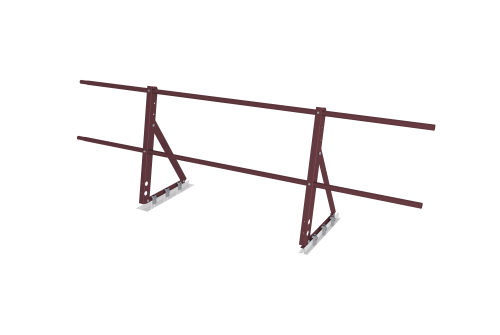 Ограждение кровельное на фальц Optima 0,65х2м RAL 3005