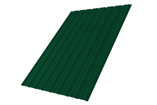 Профнастил С10В 0.45 PE-Double RAL 6005 зеленый мох